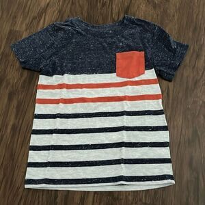 Boys cat & Jack striped pocket tee shirt - size 5T